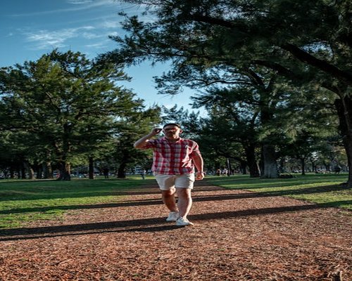 Caminata suave en el parque